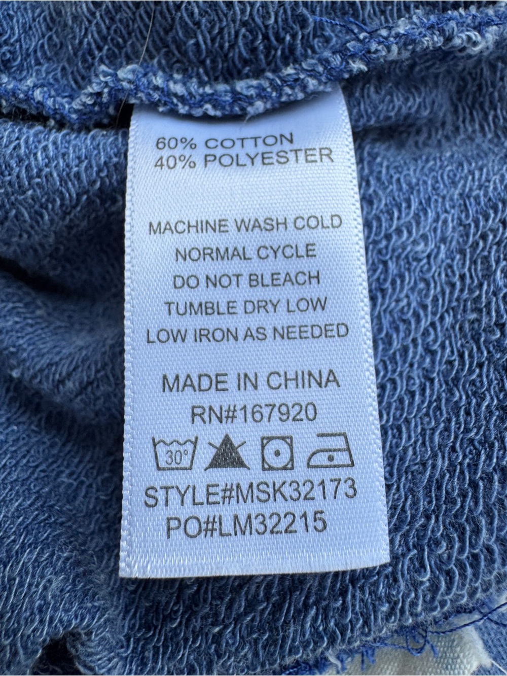 FP Movement Denim Blue Terry Skirt - S - Picture 7 of 8